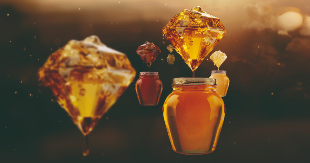 The quality of honey is precious